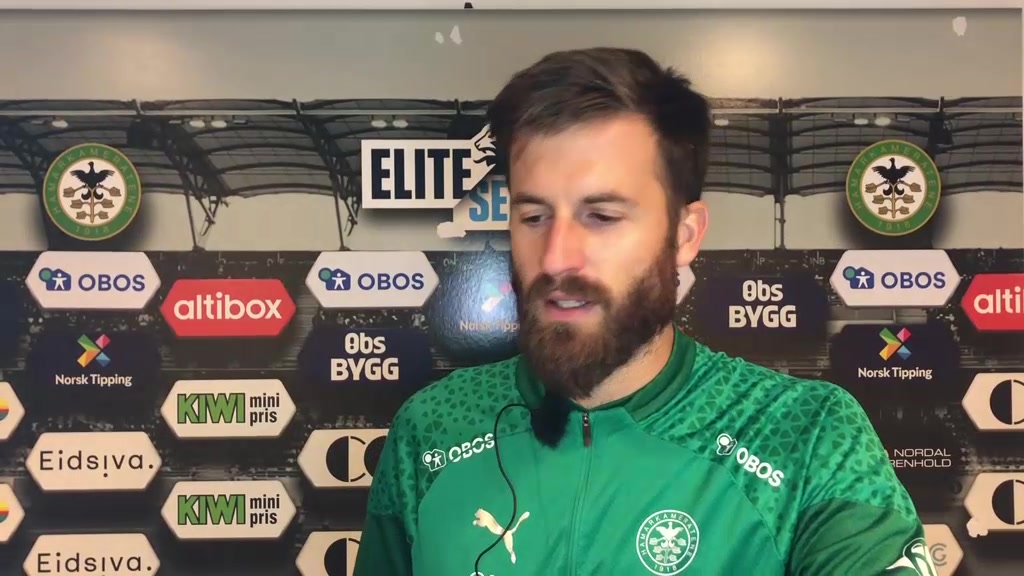 Aleksander Melgalvis før møtet med Sandefjord på Jotun arena